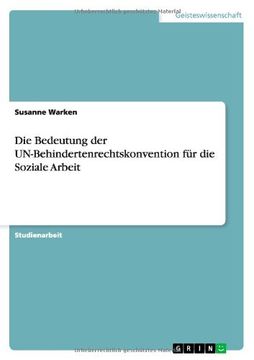 portada Die Bedeutung der UN-Behindertenrechtskonvention für die Soziale Arbeit (German Edition)