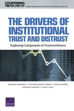portada Drivers of Institutional Trust and Distrust: Exploring Components of Trustworthiness (en Inglés)