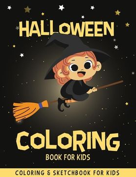portada Halloween Coloring Book For Kids: Funny & Cute Coloring Pages For Kids - Halloween Drawing Book - Halloween Children's Activity Books - Halloween Gift (en Inglés)