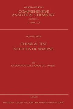 portada chemical test methods of analysis (en Inglés)