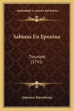 portada Sabinus En Eponina: Treurspel (1741)