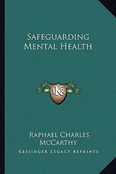 portada safeguarding mental health (en Inglés)