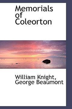 portada memorials of coleorton (en Inglés)