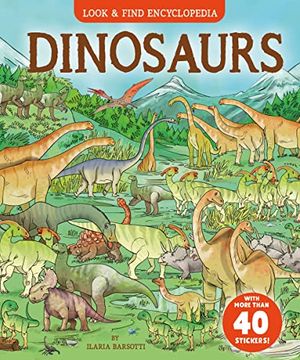 portada Dinosaurs: With More Than 40 Stickers! (Look & Find) (en Inglés)