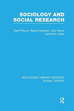 portada Sociology and Social Research (Rle Social Theory)
