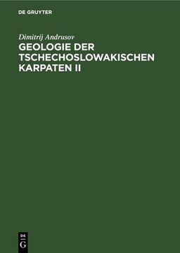 portada Geologie der Tschechoslowakischen Karpaten ii (in German)