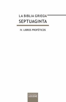 portada Biblia Griega Septuaginta iv: Libros Profeticos (in Spanish)