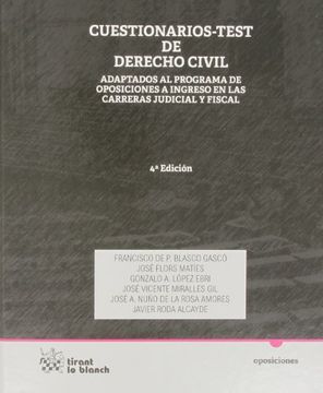 portada Cuestionarios Test de Derecho Civil (Oposiciones)