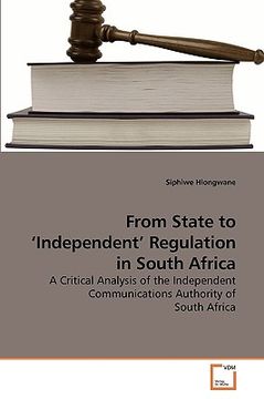 portada from state to 'independent' regulation in south africa