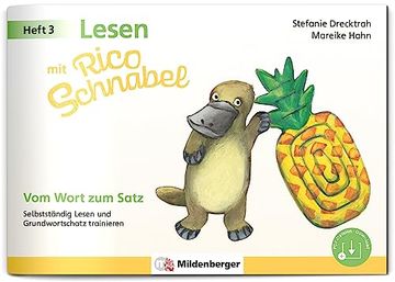 portada Lesen mit Rico Schnabel, Heft 3: Vom Wort zum Satz: Selbstständig Lesen und Grundwortschatz Trainieren (Rico Schnabel: Übungshefte Deutsch) (in German)