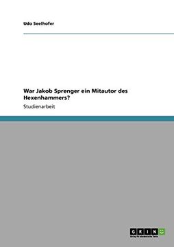 portada War Jakob Sprenger ein Mitautor des Hexenhammers? (German Edition)