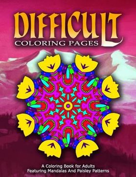 portada DIFFICULT COLORING PAGES - Vol.9: coloring pages for girls
