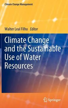 portada climate change and the sustainable use of water resources (en Inglés)