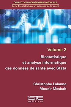 portada Biostatistique et Analyse Informatique des Données de Santé Avec Stata (en Francés)