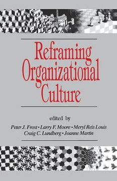 portada reframing organizational culture (en Inglés)