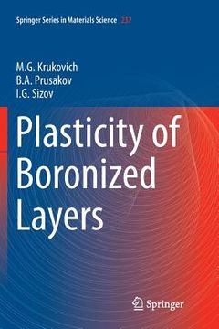 portada Plasticity of Boronized Layers (en Inglés)