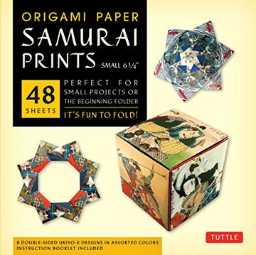 portada Origami Paper Samurai Print Small: It's fun to Fold! 