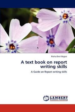 portada a text book on report writing skills (en Inglés)