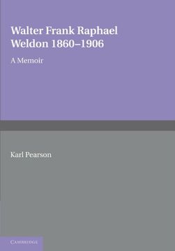 portada Walter Frank Raphael Weldon 1860-1906 Paperback (en Inglés)