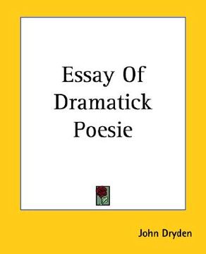 portada essay of dramatick poesie (en Inglés)