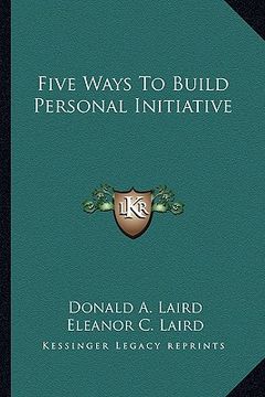 portada five ways to build personal initiative (in English)