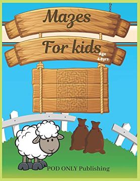 portada Mazes for Kids: Vol. 5 Beautiful Funny Maze Book is a Great Idea for Family mom dad Teen & Kids to Sharp Their Brain and Gift for Birthday Anniversary Puzzle Lovers or Holidays Travel Trip (en Inglés)