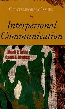 portada contemporary issues in interpersonal communication (en Inglés)