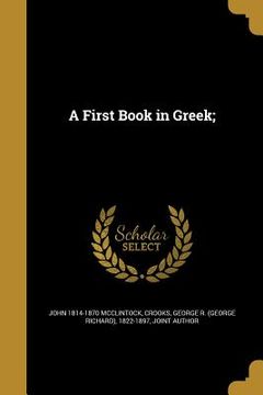 portada A First Book in Greek;