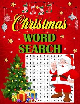 portada Christmas word search.: Easy Large Print Puzzle Book for Adults, Kids & Everyone for the 25 Days of Christmas. (en Inglés)