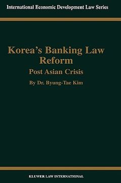 portada korea's banking law reform (en Inglés)