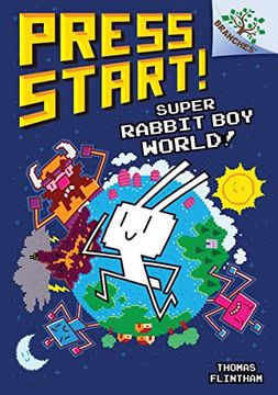 portada Super Rabbit boy World! A Branches Book (Press Start! #12) (en Inglés)