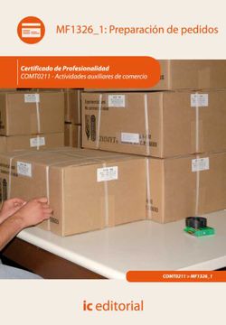 portada Preparación de Pedidos. Comt0211 - Actividades Auxiliares de Comercio (in Spanish)