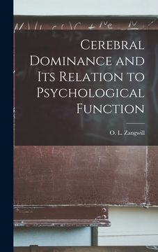 portada Cerebral Dominance and Its Relation to Psychological Function (en Inglés)