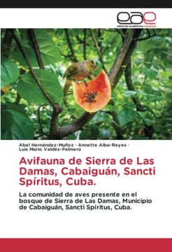 portada Avifauna de Sierra de las Damas, Cabaiguán, Sancti Spíritus, Cuba.