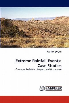 portada extreme rainfall events: case studies (en Inglés)