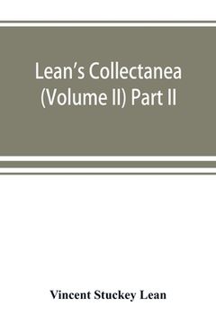 portada Lean's collectanea (Volume II) Part II