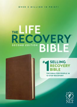 portada Nlt Life Recovery Bible, Second Edition, Rustic Brown (in English)