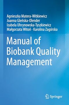 portada Manual of Biobank Quality Management (en Inglés)