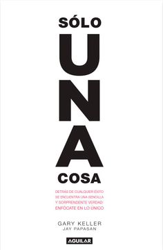 portada Solo una Cosa (in Spanish)