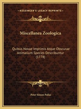 portada Miscellanea Zoologica: Quibus Novae Imprimis Atque Obscurae Animalium Species Describuntur (1778) (in Latin)