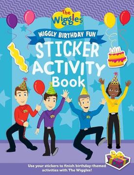 portada Wiggly Birthday fun Sticker Activity Book (The Wiggles) (en Inglés)