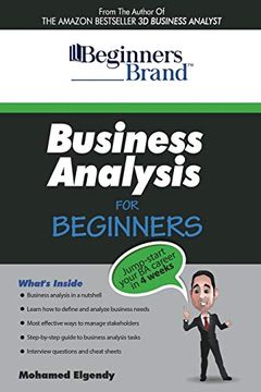 portada Business Analysis for Beginners: Jump-Start Your ba Career in Four Weeks (en Inglés)