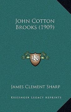 portada john cotton brooks (1909) (en Inglés)