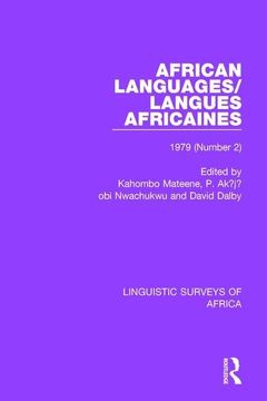 portada African Languages/Langues Africaines: Volume 5 (2) 1979 (en Inglés)