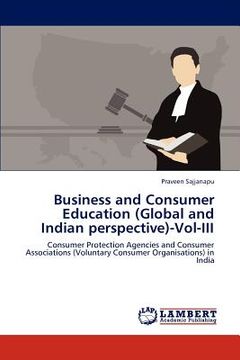 portada business and consumer education (global and indian perspective)-vol-iii (en Inglés)
