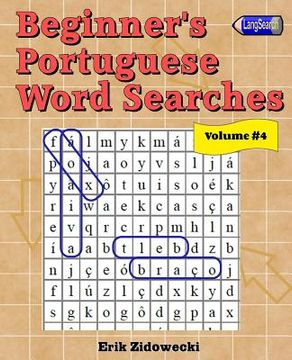 portada Beginner's Portuguese Word Searches - Volume 4 (en Portugués)