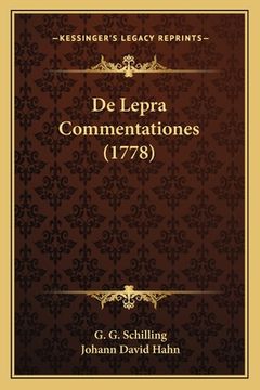 portada De Lepra Commentationes (1778) (en Latin)