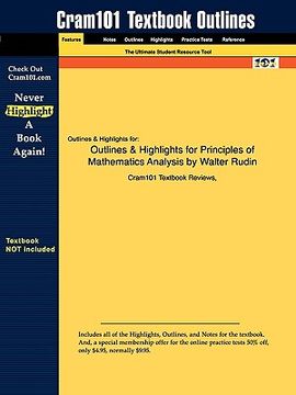 portada Studyguide for Principles of Mathematical Analysis by Rudin, Walter, Isbn 9780070542358 