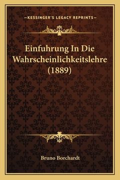 portada Einfuhrung In Die Wahrscheinlichkeitslehre (1889)