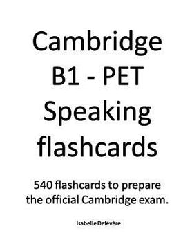 portada Cambridge B1 - PET Speaking flashcards (en Inglés)